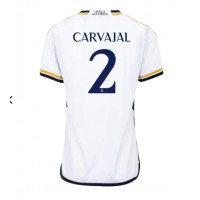 Camisa de Futebol Real Madrid Daniel Carvajal #2 Equipamento Principal Mulheres 2023-24 Manga Curta